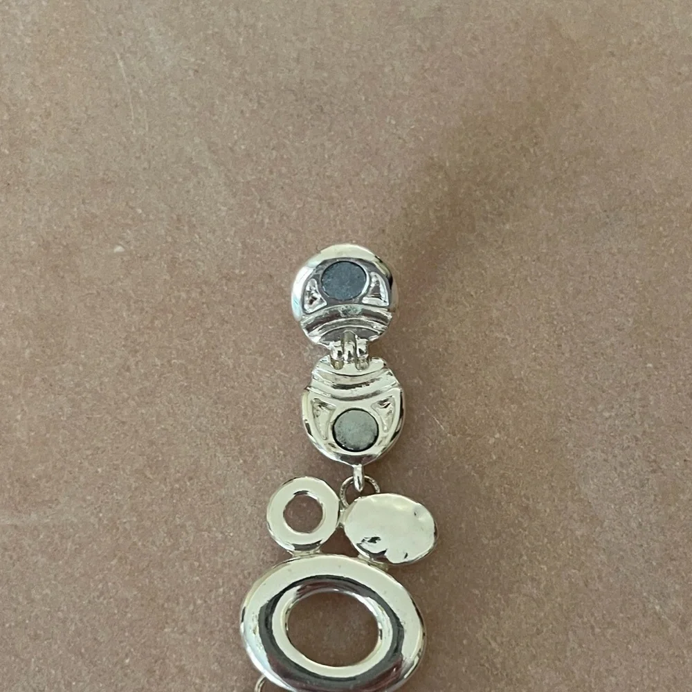 Silver-Tone Oval Link Statement Bracelet